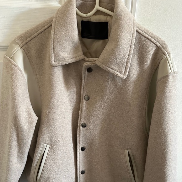 Oak + Fort Varsity Bomber Jacket - Picture 4 of 13